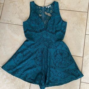 Charlotte Russe Emerald Romper